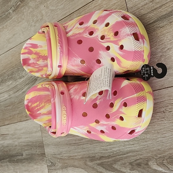 SALE💥NWT💖CROCS Platform Marbled Pink Lemonade Clog - Picture 2 of 8